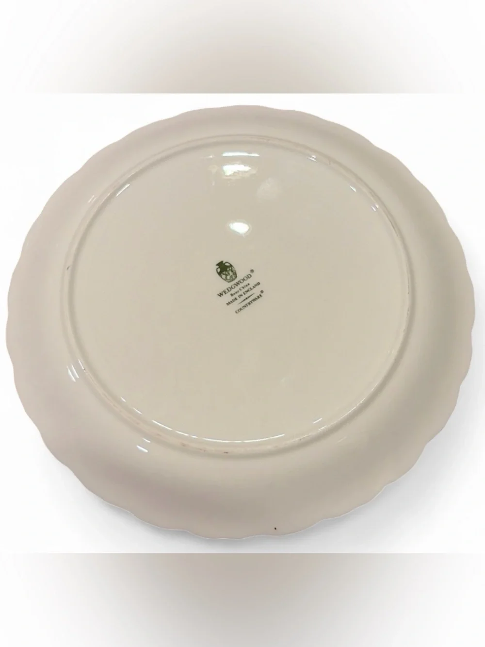 Wedgwood Countryware Bone China White Cabbage Leaf Dinner Plate Dish Tableware